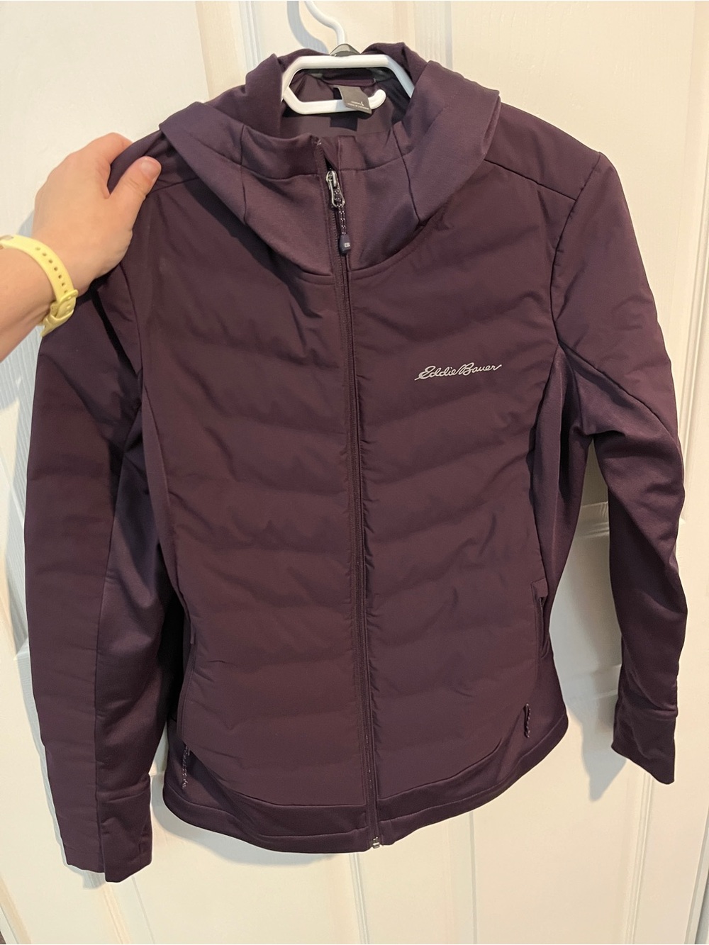Eddie Bauer Women's Hooded Insulated Jacket in Plum